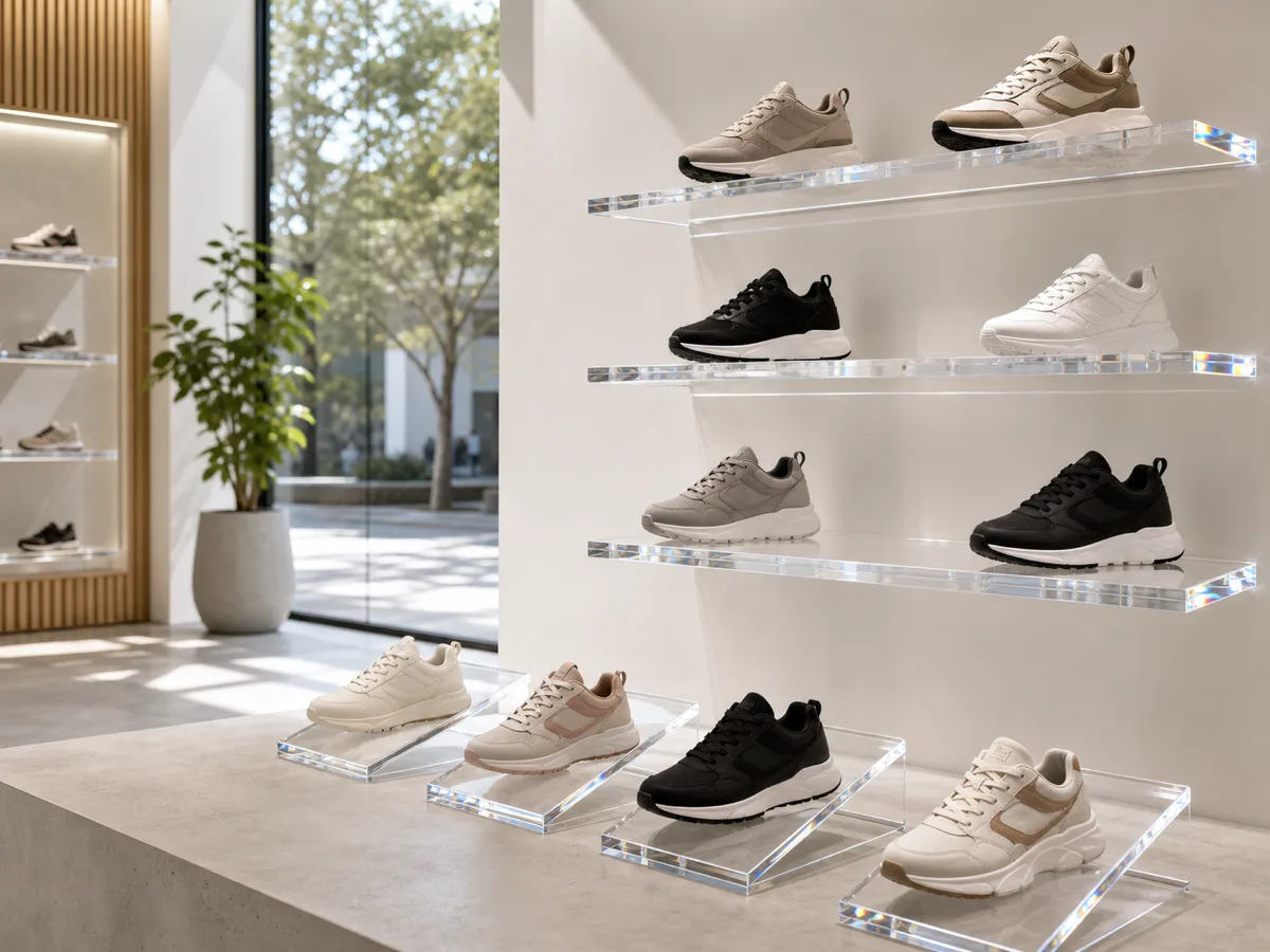 Shoe & Footwear acrylic displays
