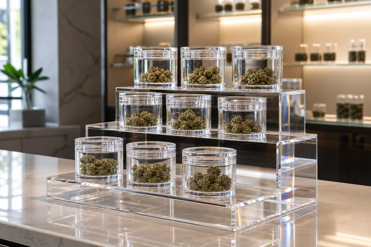 Dispensary Owners & Operators — typical dispensary acrylic display use case