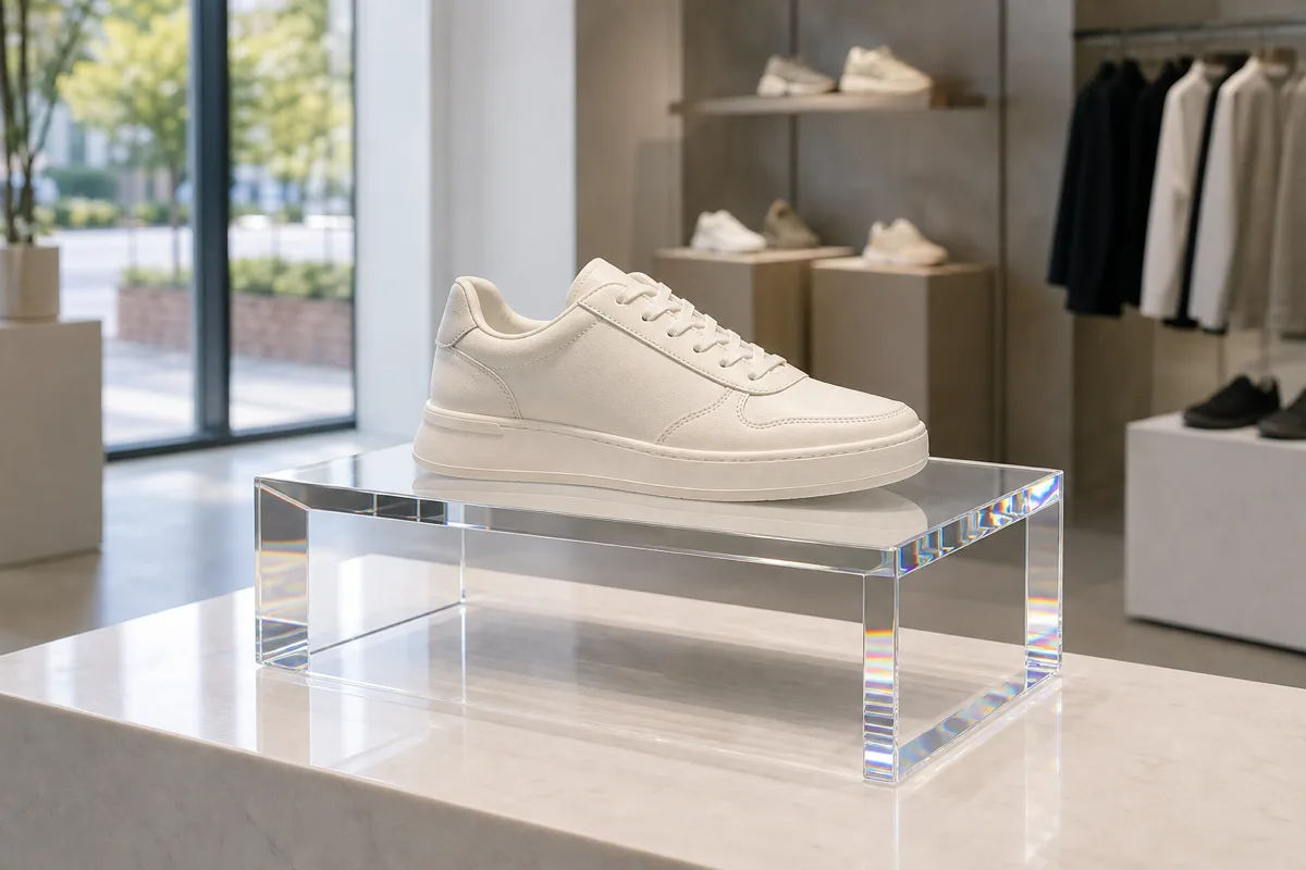E-commerce Footwear Sellers — typical acrylic shoe display use case