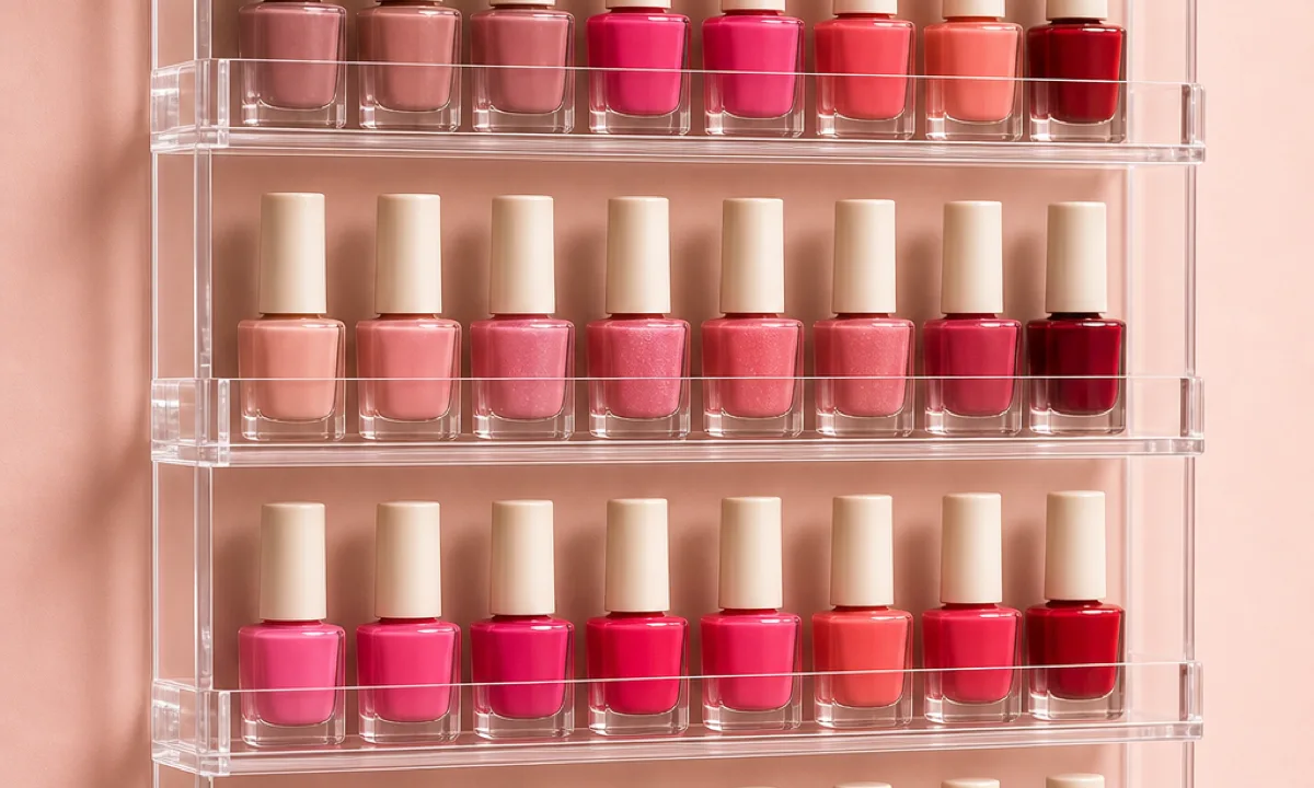 620 Acrylic Nail Polish Displays for a 240-Salon European Network