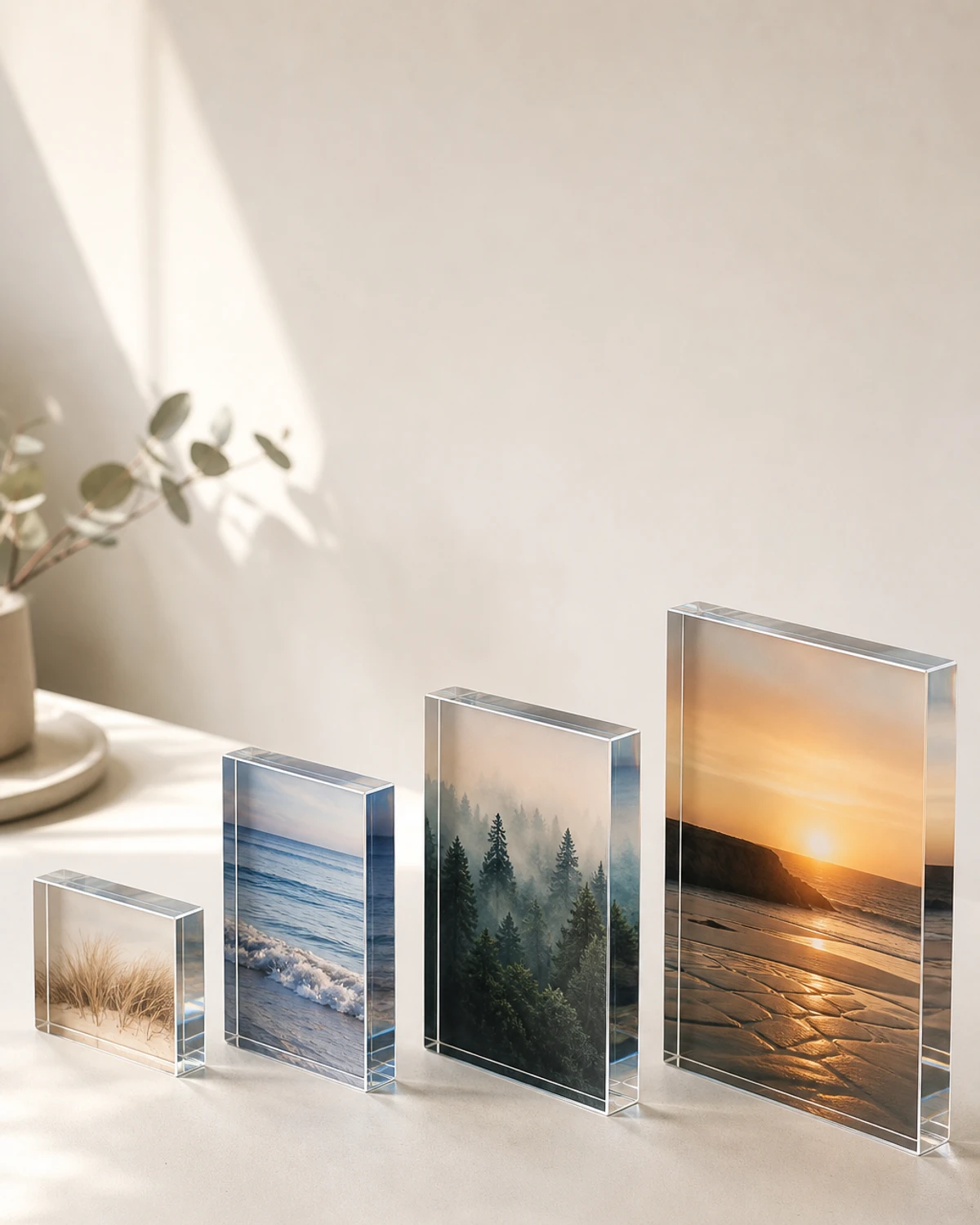 5,000 custom acrylic photo blocks across 4 SKU sizes with printed-photo finishing for a D2C photo-print brand e-commerce launch