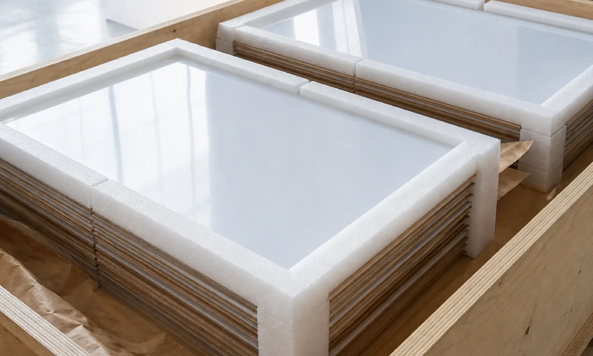 400 Cut-to-Size Opal Cast Acrylic Sheets for a Multi-Building Property