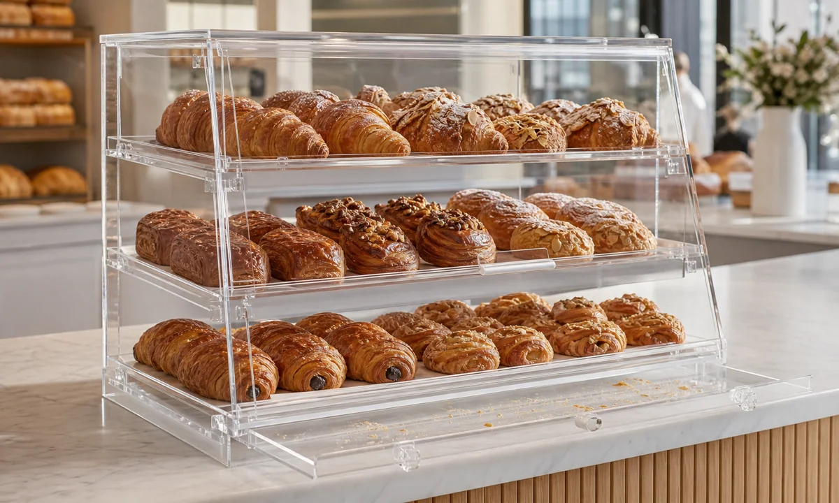 UV-Protected Pastry Display: 28-Unit Patisserie Chain Refit