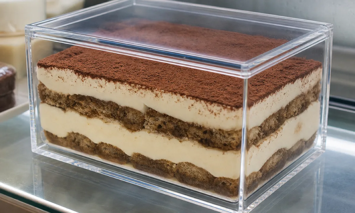 800 Tiramisu Display Boxes with a Complete Food-Contact Paper Trail