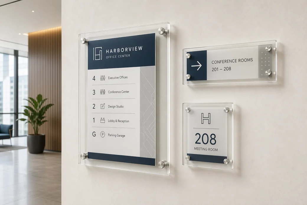 Boutique Hotel Acrylic Wayfinding: Multi-Property Rollout