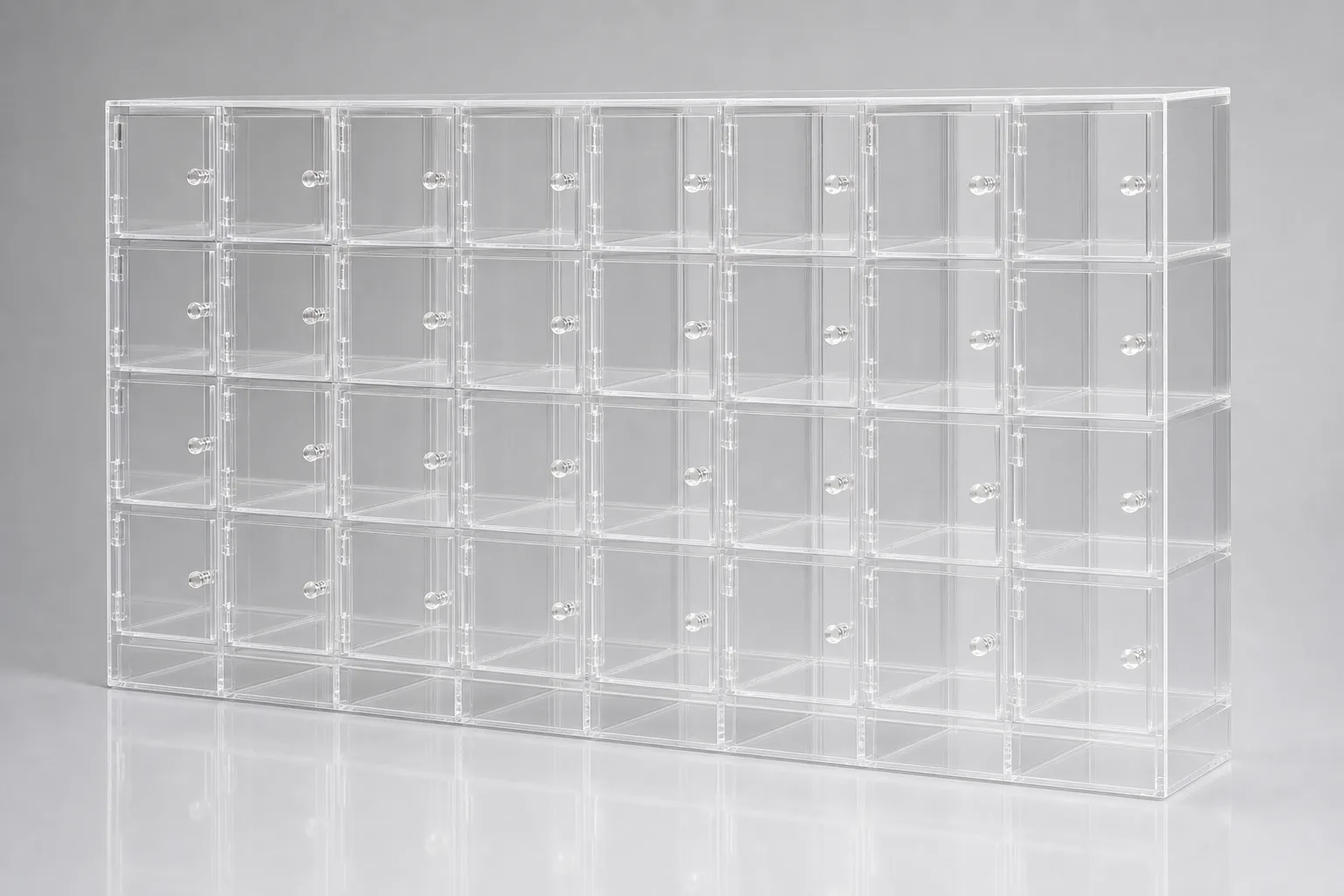Boutique Mahjong Club — Member-Locker Grid — custom acrylic mahjong case project