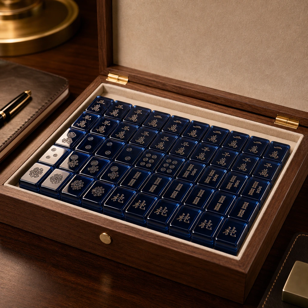 Corporate Client-Gifting Build — custom acrylic mahjong tile set project