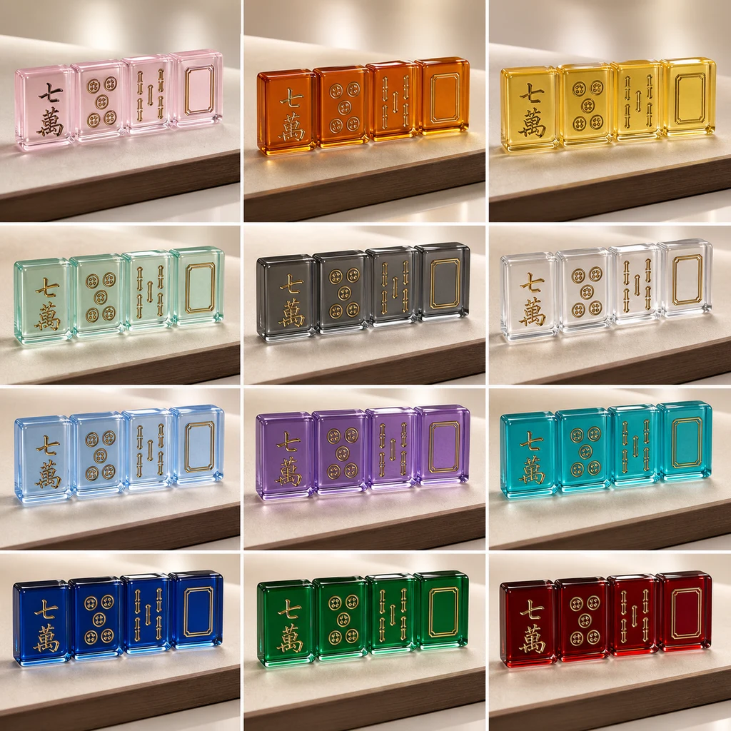 Multi-Colorway Game-Brand Production Plan — custom acrylic mahjong tile set project
