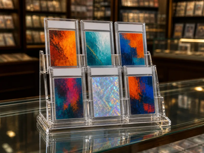 PSA Slab Display Stands (6-slot) — custom graded card acrylic display case project