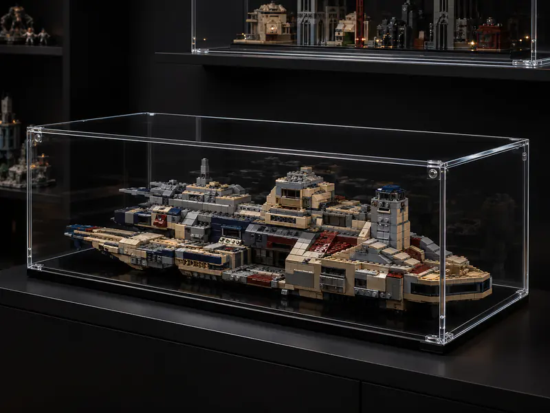 AFOL UCS LEGO Set Display Cases — custom large acrylic display case project