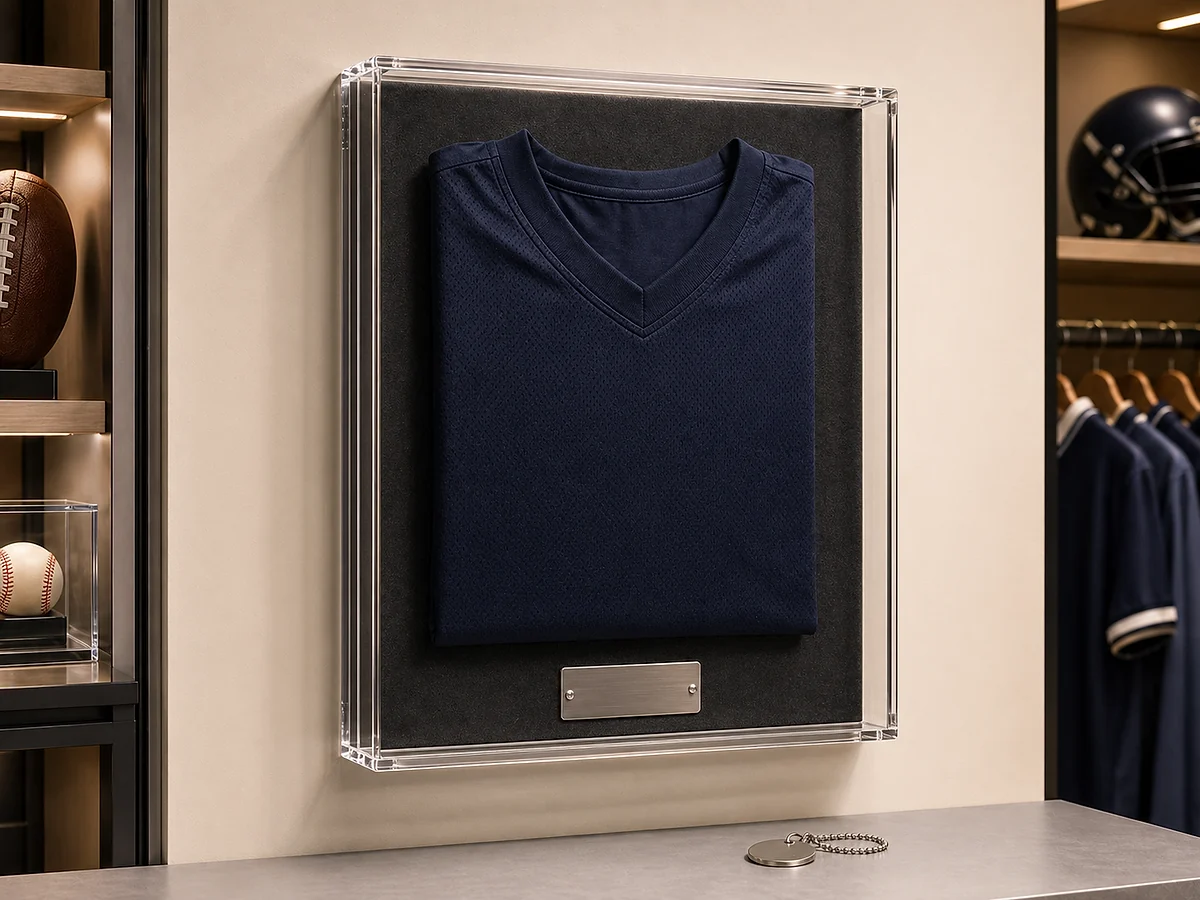 Sports Memorabilia & Collectibles — lockable acrylic display case use case