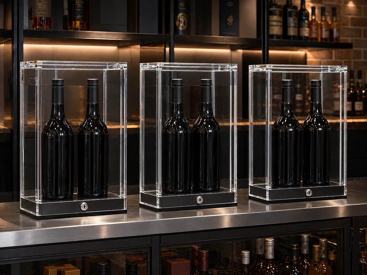 Liquor, Tobacco & High-Theft Retail — lockable acrylic display case use case